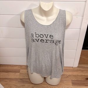 Lightweight Funny “Above Average” Workout Tank